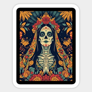 Dia de los Muertos Mujer Sticker